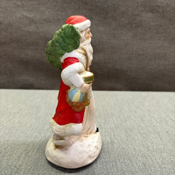 Vintage 90's Summit - Christmas Heirloom -Santa Porcelain- rotating Music Box - Picture 4 of 10